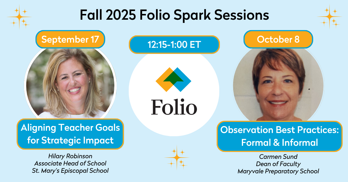 Folio Spark Sessions Fall 2025 Folio Spark Sessions Fall 2025