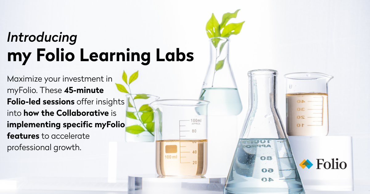 Introducing myFolio Learning Labs Banner